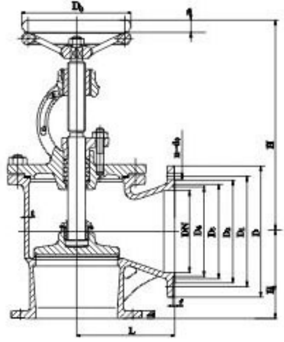 GB T584 Marine Cast Steel Flanged Stop Valve Type BS.png GB T584 Marine Cast Steel Flanged Stop Valve Type BS.png
